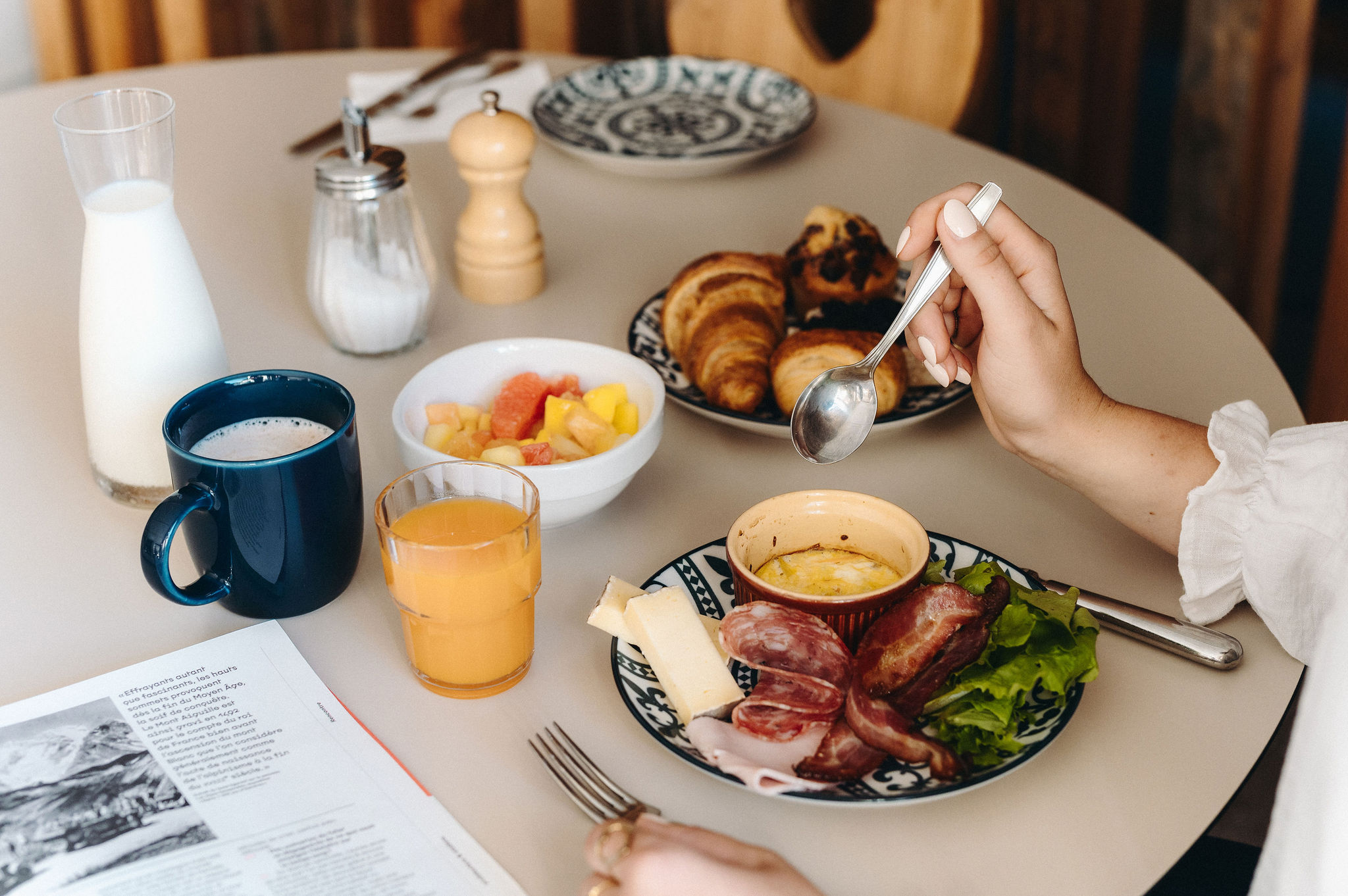 Tasty breakfast in Saint-Gervais